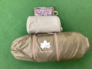 LOGOS ツールームテント ヨゴレ有 吸盤ジョイント欠品 71805515 プレミアムPANELグレートドゥーブルXL-AF 約540×290×210(h)cm 3～4人用 程度B 程度B スカートあり ハンマーあり/説明書なし