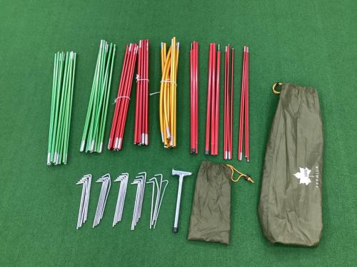 LOGOS ツールームテント ヨゴレ有 吸盤ジョイント欠品 71805515