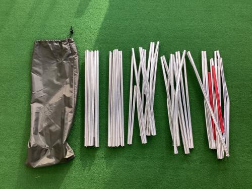 OGAWA (オガワ) ツールームテント 若干のベタツキ・ポールショックコード伸びあり・1か所吊り下げ部分欠品有 シュナーベル5 約320×560×206cm 2～4人用 程度B 程度B スカートあり ハンマーなし/説明書なし