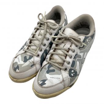 MARK&LONA (マークアンドロナ) ゴルフシューズ メンズ SIZE 26cm ホワイト×グレー asics 1113A026