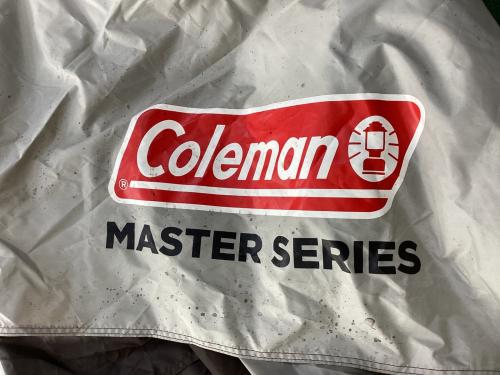 Coleman (コールマン) ツールームテント ヨゴレ有 4Sワイド2ルームカーブ 約580×350×200(h)cm 2～4人用 程度B 程度B スカートあり ハンマーなし/説明書なし