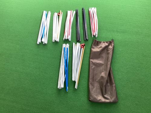 Coleman (コールマン) ツールームテント ヨゴレ有 4Sワイド2ルームカーブ 約580×350×200(h)cm 2～4人用 程度B 程度B スカートあり ハンマーなし/説明書なし