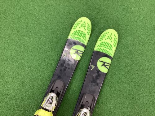ROSSIGNOL (ロシニョール) SHORT7 ショートスキー キズ・ヨゴレ有 ブラック×グリーン 120cm