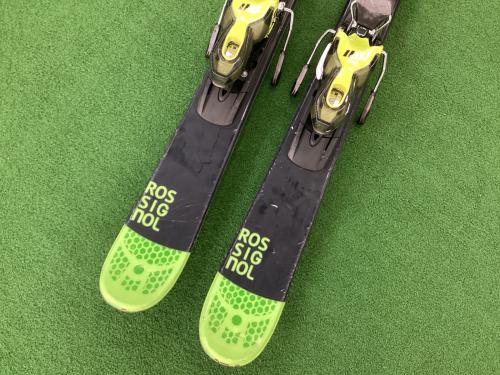 ROSSIGNOL (ロシニョール) SHORT7 ショートスキー キズ・ヨゴレ有 ブラック×グリーン 120cm