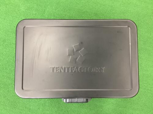 TENT FACTORY (テントファクトリー) クーラーボックス 51L グレー×ブラック 廃盤カラー TFMBM51 メタルクーラースチールボックス