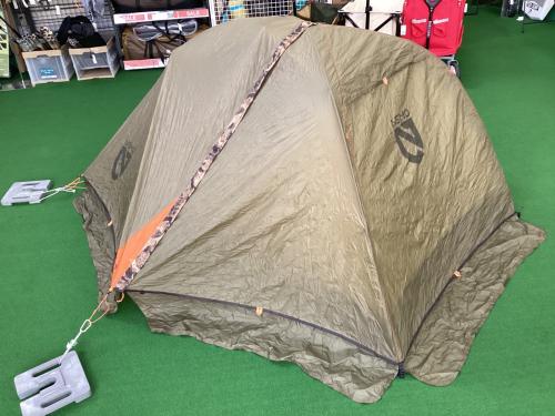 NEMO (ニーモ) ドームテント 小ヨゴレ有 トラッカー2P フロア：228.6×130/108cm 1～2人用 程度A 程度A スカートあり ハンマーなし/説明書なし