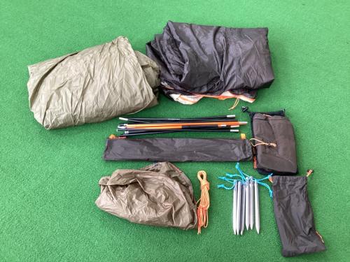 NEMO (ニーモ) ドームテント 小ヨゴレ有 トラッカー2P フロア：228.6×130/108cm 1～2人用 程度A 程度A スカートあり ハンマーなし/説明書なし