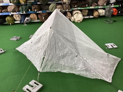 Zpacks (ジーパックス) 登山用テント ※ポールは別売り 葉っぱヨゴレ有 ダイニーマ ＠/E Plex Solo Lite tent 245×91×132cm 1人用 程度B スカートなし ハンマーなし/説明書なし