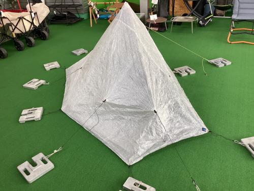 Zpacks (ジーパックス) 登山用テント ※ポールは別売り 葉っぱヨゴレ有 ダイニーマ ＠/E Plex Solo Lite tent 245×91×132cm 1人用 程度B スカートなし ハンマーなし/説明書なし