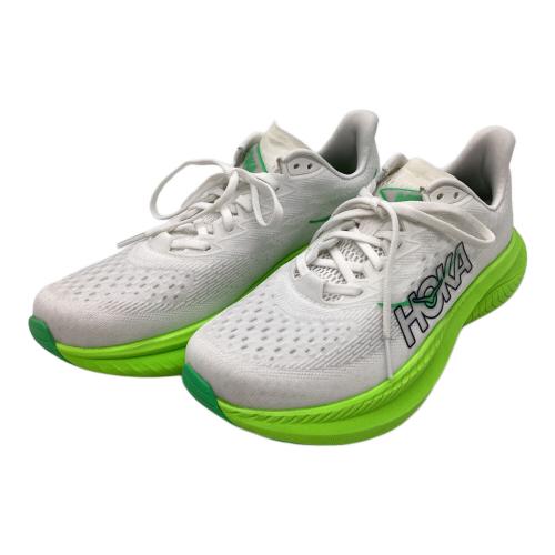 HOKAONEONE (ホカオネオネ) ランニングシューズ メンズ SIZE 26cm ホワイト×黄緑 マッハ6 ＠ 1147790