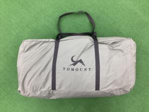 TOMOUNT ツールームテント キャノピーポール欠品 トンネルテント 約550×260×190cm 3～4人用 程度B 程度B スカートあり ハンマーなし/説明書なし TC素材
