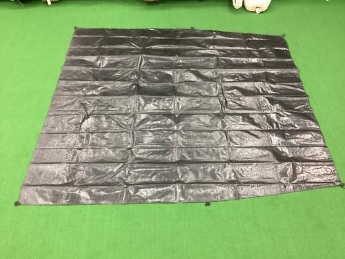 TOMOUNT ツールームテント キャノピーポール欠品 トンネルテント 約550×260×190cm 3～4人用 程度B 程度B スカートあり ハンマーなし/説明書なし TC素材