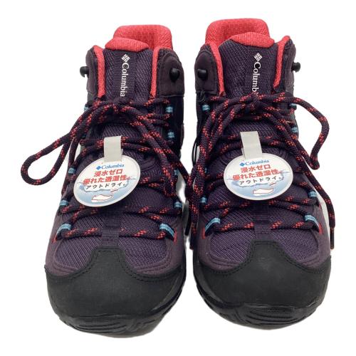 Columbia (コロンビア) トレッキングシューズ レディース SIZE 24cm パープル ※保管によるヨゴレ有 YL2365-506 セイバー ファイブ ミッド アウトドライ ミドルカット