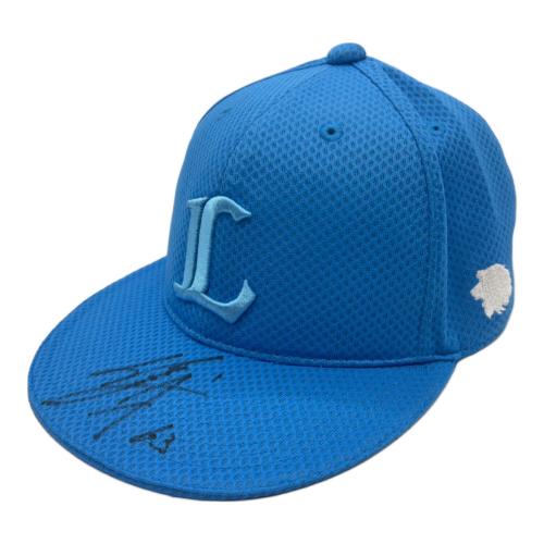 埼玉西武ライオンズ (サイタマセイブライオンズ) 応援グッズ 59cm スカイブルー ブルーシリーズ/NPB90周年マーク キャップ プロ仕様モデル