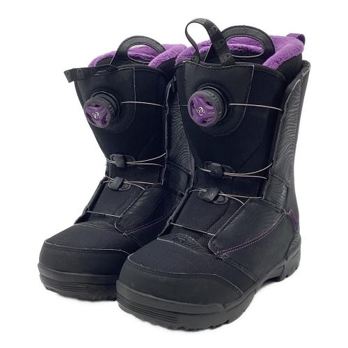 SALOMON (サロモン) スノーボードブーツ SIZE 23cm ブラック×パープル PEARL BOA BOAシステム