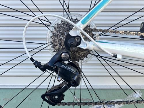 BIANCHI (ビアンキ) ロードバイク VIA NIRONE 7 ビアニローネ7 サドルバッグ付 ロックチェーン番号817 SIZE 44 ホワイト×ブルー