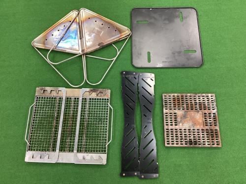 Snow peak (スノーピーク) 焚火台Lスターターセット 焚火台 グリルブリッジ、焼き網Pro ベースプレートスタンド付き