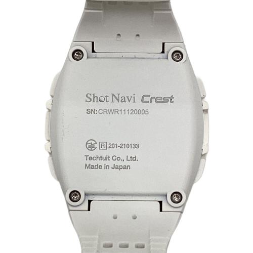 Shot Navi (ショットナビ) ゴルフGPSナビ ホワイト Crest