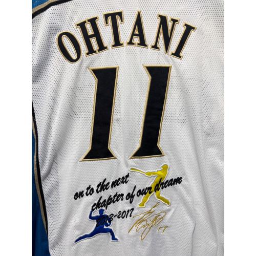 北海道日本ハムファイターズ (ホッカイドウニッポンハムファイターズ) 応援グッズ SIZE O ホワイト 受注生産品 夢への道しるべ ＠ ユニフォーム 大谷翔平【11】