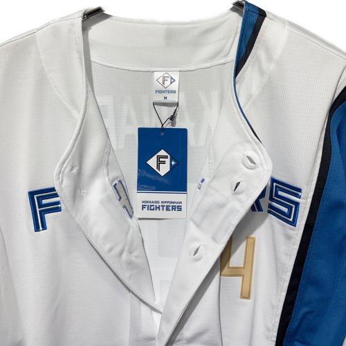 北海道日本ハムファイターズ (ホッカイドウニッポンハムファイターズ) 応援グッズ Mサイズ ホワイト×ブルー ファイターズレプリカユニフォーム/ホーム ユニフォーム 上川畑大悟【4】