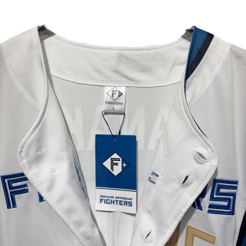 北海道日本ハムファイターズ (ホッカイドウニッポンハムファイターズ) 応援グッズ Lサイズ ホワイト×ブルー ファイターズレプリカユニフォーム/ホーム ユニフォーム 田中正義【26】