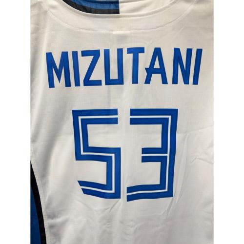 北海道日本ハムファイターズ (ホッカイドウニッポンハムファイターズ) 応援グッズ Lサイズ ホワイト×ブルー ファイターズレプリカユニフォームブランク/ホーム ユニフォーム 水谷瞬【53】