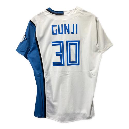 北海道日本ハムファイターズ (ホッカイドウニッポンハムファイターズ) 応援グッズ Lサイズ ホワイト×ブルー ファイターズレプリカユニフォームブランク/ホーム ユニフォーム 郡司裕也【30】