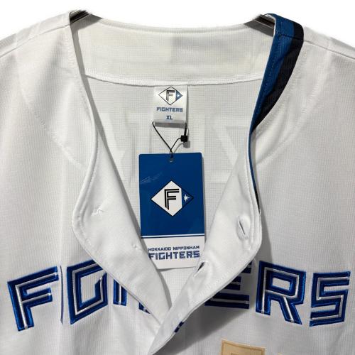 北海道日本ハムファイターズ (ホッカイドウニッポンハムファイターズ) 応援グッズ XLサイズ ホワイト×ブルー ファイターズレプリカユニフォームブランク/ホーム ユニフォーム 水谷瞬【53】