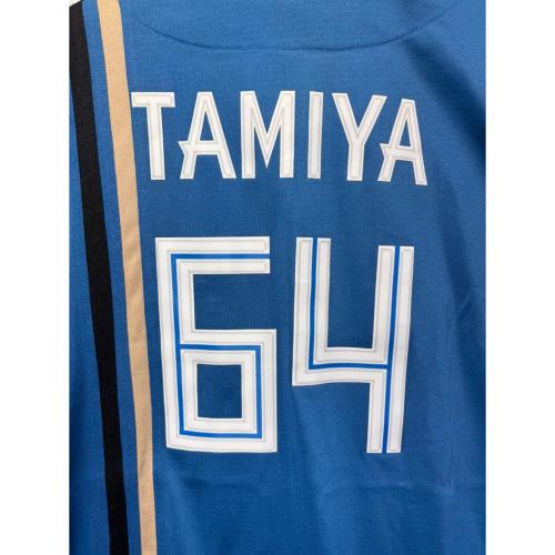 北海道日本ハムファイターズ (ホッカイドウニッポンハムファイターズ) 応援グッズ Lサイズ ブルー ファイターズレプリカユニフォーム/ビジター ユニフォーム 田宮裕涼【64】