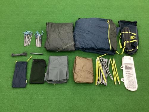 NEMO (ニーモ) 登山用テント ヨゴレ・ポールキズ有 ドラゴンフライバイクパック 2P 約224×127×105㎝ 1～2人用 程度B 程度B スカートなし ハンマーなし/説明書あり