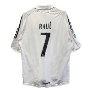レアル・マドリード サッカーユニフォーム メンズ SIZE 2XO ホワイト ラウール・ゴンザレス【7】 adidas 984329
