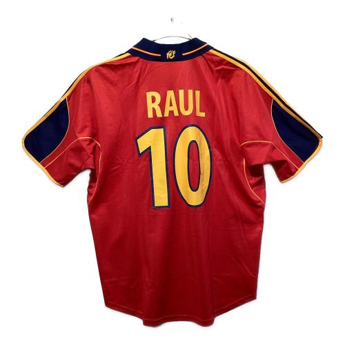 スペイン代表 (スペインダイヒョウ) サッカーユニフォーム メンズ SIZE 3XO レッド ラウール・ゴンザレス【10】 ユーロ2000モデル adidas 647200