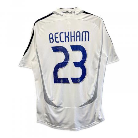 《正規品》デビッド・ベッカム　レアル・マドリード　ユニフォーム レアル・マドリード サッカーユニフォーム SIZE O ホワイト レアル