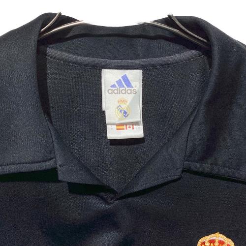 レアル・マドリード サッカーユニフォーム SIZE O ブラック ルイス・フィーゴ 02/03 ユニフォーム アウェイ 半袖 チャンピオンズリーグ SIEMENS adidas
