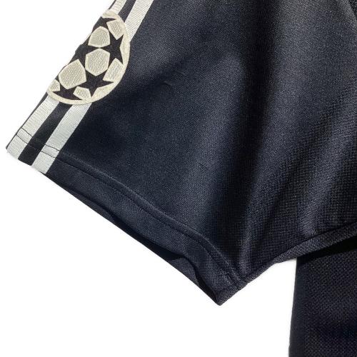 レアル・マドリード サッカーユニフォーム SIZE O ブラック ルイス・フィーゴ 02/03 ユニフォーム アウェイ 半袖 チャンピオンズリーグ SIEMENS adidas