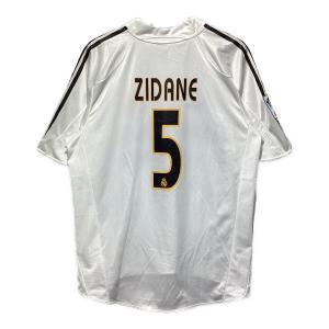 レアル・マドリード サッカーユニフォーム SIZE 2XO ホワイト ジネディーヌ・ジダン【5】 2004-05 adidas
