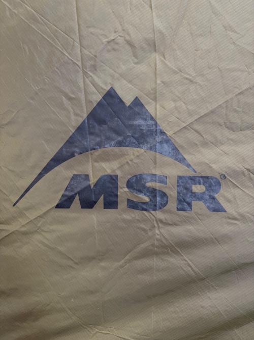 MSR (エムエスアール) ドームテント フライシート一部生地劣化・ヨゴレ有 レッド エリクサー3 約324×123×104(h)cm 2～3人用 程度C 程度B スカートなし ハンマーなし/説明書なし