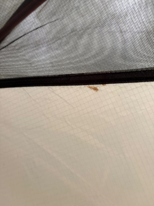 MSR (エムエスアール) ドームテント フライシート一部生地劣化・ヨゴレ有 レッド エリクサー3 約324×123×104(h)cm 2～3人用 程度C 程度B スカートなし ハンマーなし/説明書なし