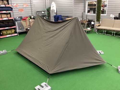 GRIP SWANY (グリップスワニー) ソロテント 小ヨゴレ有 GST-01 ファイヤープルーフGSテント 330x190x130cm 1人用 程度A 程度B スカートなし ハンマーなし/説明書なし TC素材