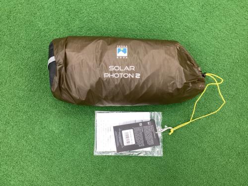 TERRA NOVA (テラノバ) 登山用テント サンド タグ付 SOLAR PHOTON2 約220×82×98(h)cm 1～2人用 程度S 程度S スカートなし ハンマーなし/説明書あり