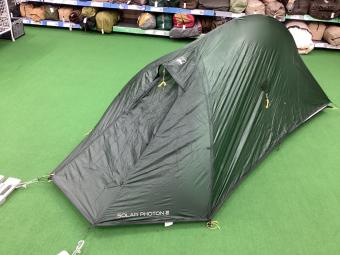 TERRA NOVA (テラノバ) 登山用テント グリーン SOLAR PHOTON2 約220×82×98(h)cm 1～2人用 程度S 程度S スカートなし ハンマーなし/説明書あり