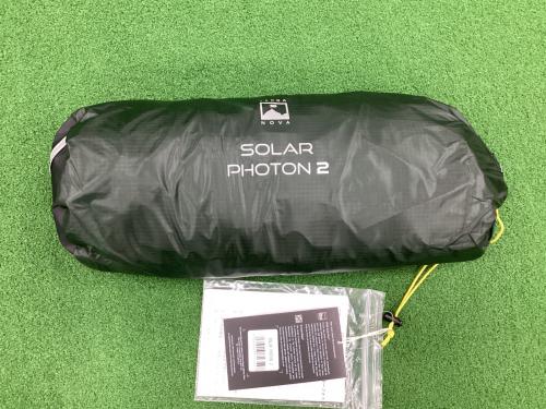 TERRA NOVA (テラノバ) 登山用テント グリーン SOLAR PHOTON2 約220×82×98(h)cm 1～2人用 程度S 程度S スカートなし ハンマーなし/説明書あり