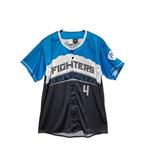 北海道日本ハムファイターズ (ホッカイドウニッポンハムファイターズ) 応援グッズ SIZE L ブルー×ブラック 上川畑 大悟【4】 ユニフォーム エスコンフィールドレプリカユニフォーム2025年
