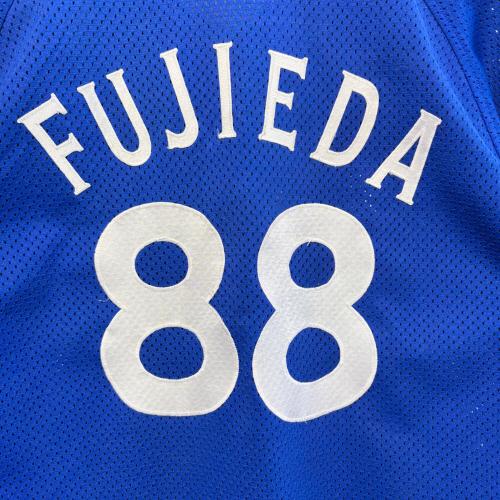 横浜DeNAベイスターズ (ヨコハマディーエヌエーベイスターズ) 応援グッズ ブルー 1993年実使用ビジターユニフォーム ユニフォーム 藤枝慎治【88】