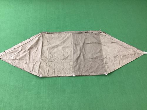 軍幕 パップテント ヨゴレ有/US表記有 シェルターハーフテント ポール別売り スカートなし ハンマーなし/説明書なし TC素材