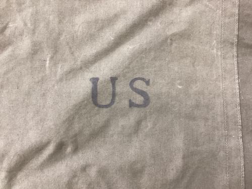 軍幕 パップテント ヨゴレ有/US表記有 シェルターハーフテント ポール