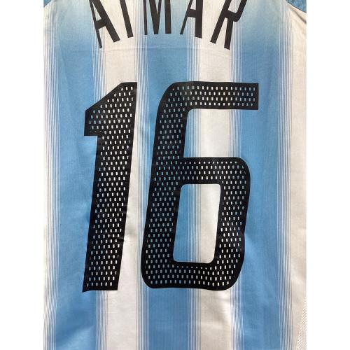 adidas (アディダス) サッカーユニフォーム メンズ SIZE 2XO ホワイト×ブルー パブロ・アイマール【16】/2004ホーム @ アルゼンチン代表 331732