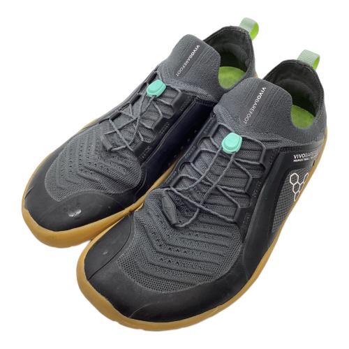 VIVOBARE FOOT (ビボベアフット) トレッキングシューズ メンズ SIZE 26.5cm ブラック×グレー ＠E 309099-13 プライマストレイルニット FG トレランシューズ