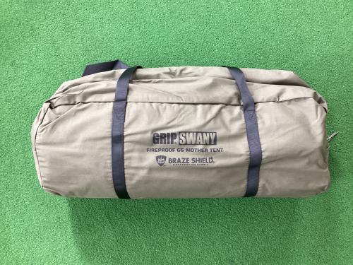 GRIP SWANY (グリップスワニー) モノポールテント オリーブ@ GST-04 FIRE PROOF GS MOTHER TENT 約420x420x280cm 2-4人用 未使用品 未使用品 スカートあり TC素材
