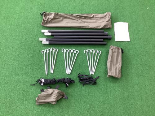 GRIP SWANY (グリップスワニー) モノポールテント オリーブ@ GST-04 FIRE PROOF GS MOTHER TENT 約420x420x280cm 2-4人用 未使用品 未使用品 スカートあり TC素材